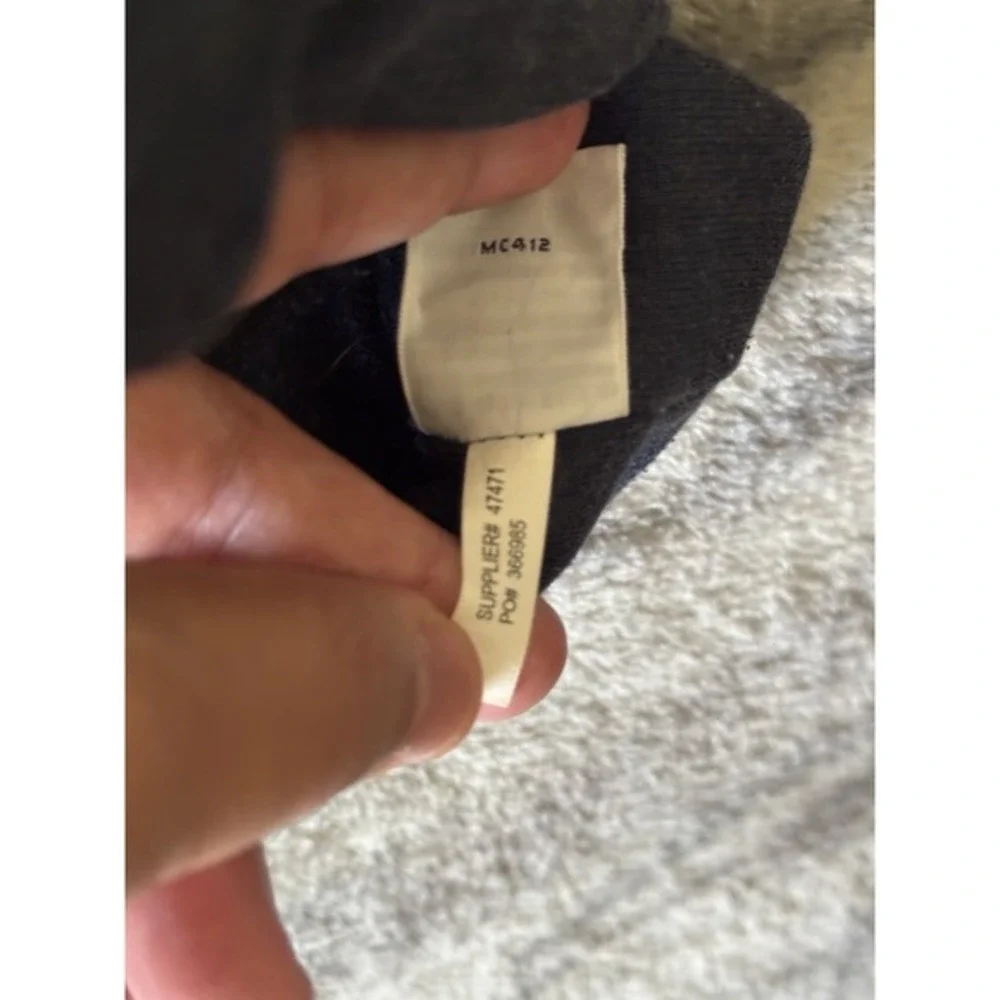 Polo by Ralph Lauren Navy Shawl Collar Pullover with Brown Elbow Patches